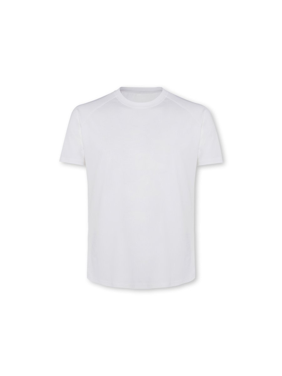 Mens Reset Raglan Performance Tee White