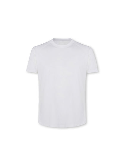 Mens Reset Raglan Performance Tee White
