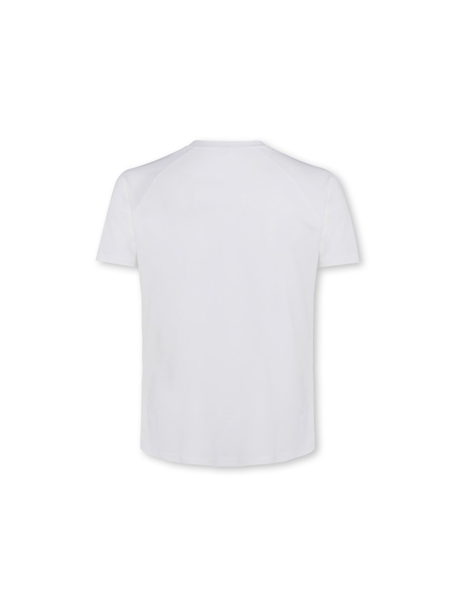 Mens Reset Raglan Performance Tee White