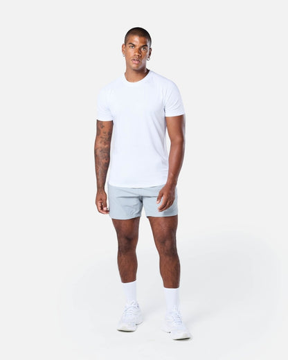 Mens Reset Raglan Performance Tee White