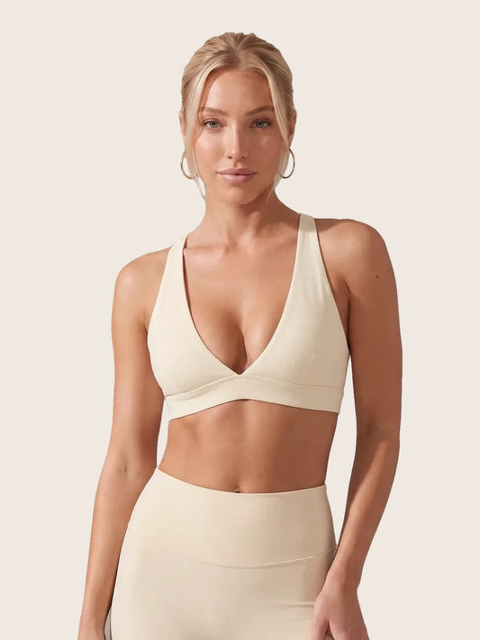 SERENA Sculpt V-Neck Sports Bra | PURE67