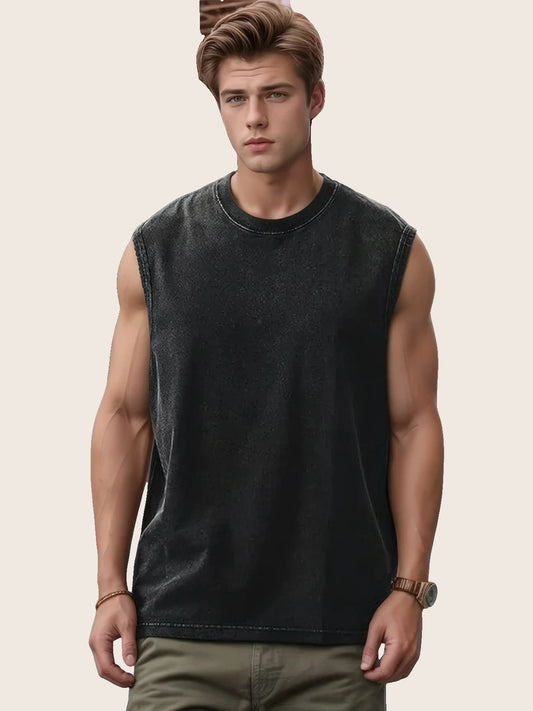WASHED COTTON Muscle Tank | PURE67