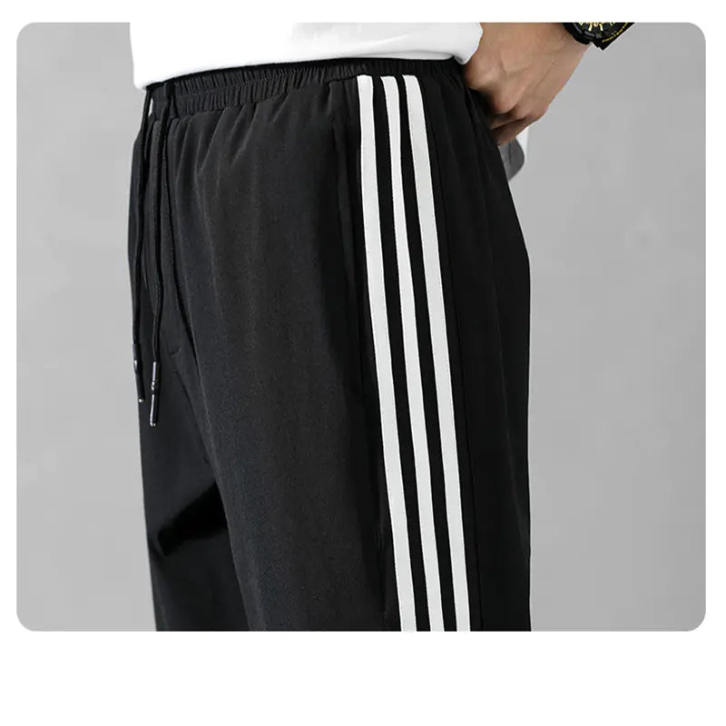 Men's Ice Silk Sports Pants - Lightweight Quick-Dry Joggers