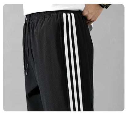 Men's Ice Silk Sports Pants - Lightweight Quick-Dry Joggers